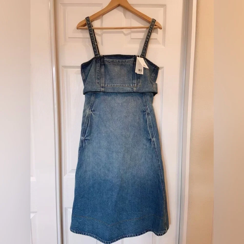 NWT $498 Tory Burch Cotton Denim Dress